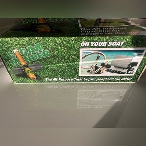 NEW cigar holder. Great for golf, boating, etc. great gift! New in box.